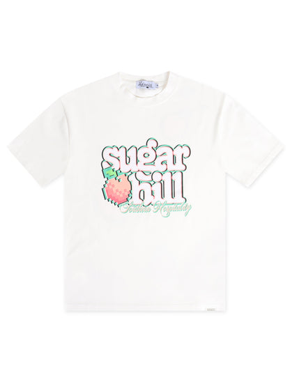Sugarhill Peaches T-Shirt - White Denim Exchange