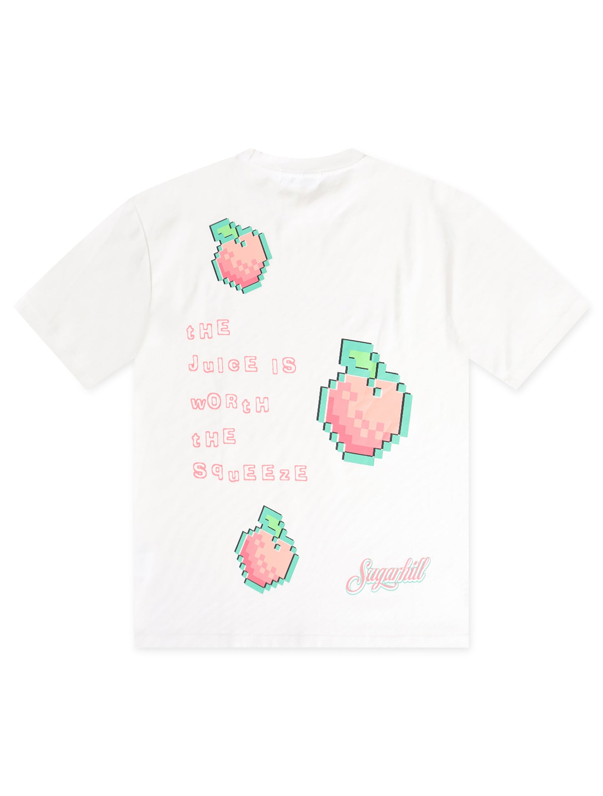 Sugarhill Peaches T-Shirt - White Denim Exchange