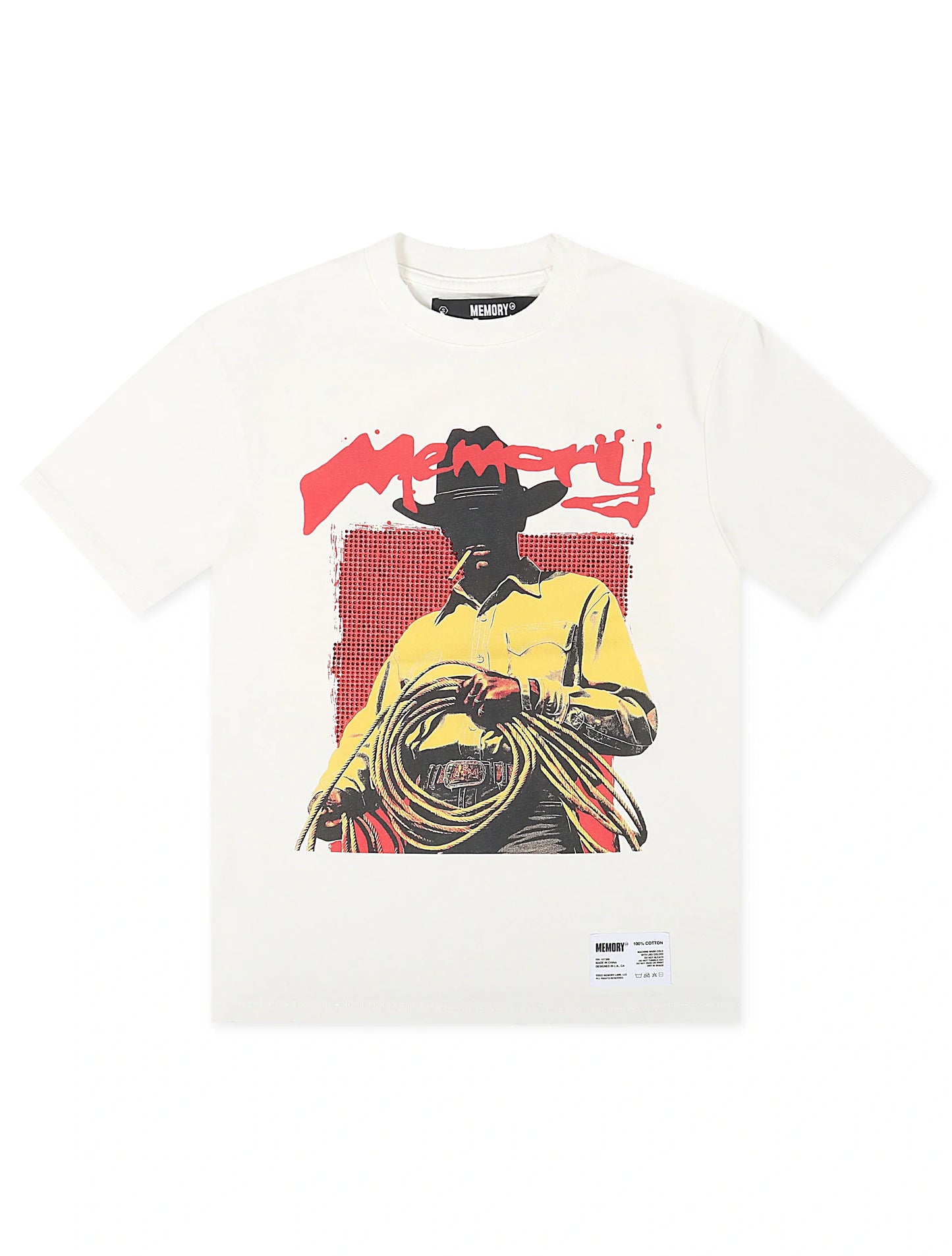 Memory Lane Untamed Tee - Antique White Denim Exchange