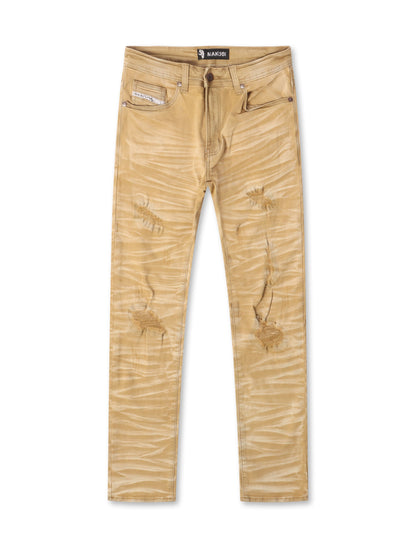 Makobi Straight Leg Jeans - Mocha Wash Denim Exchange