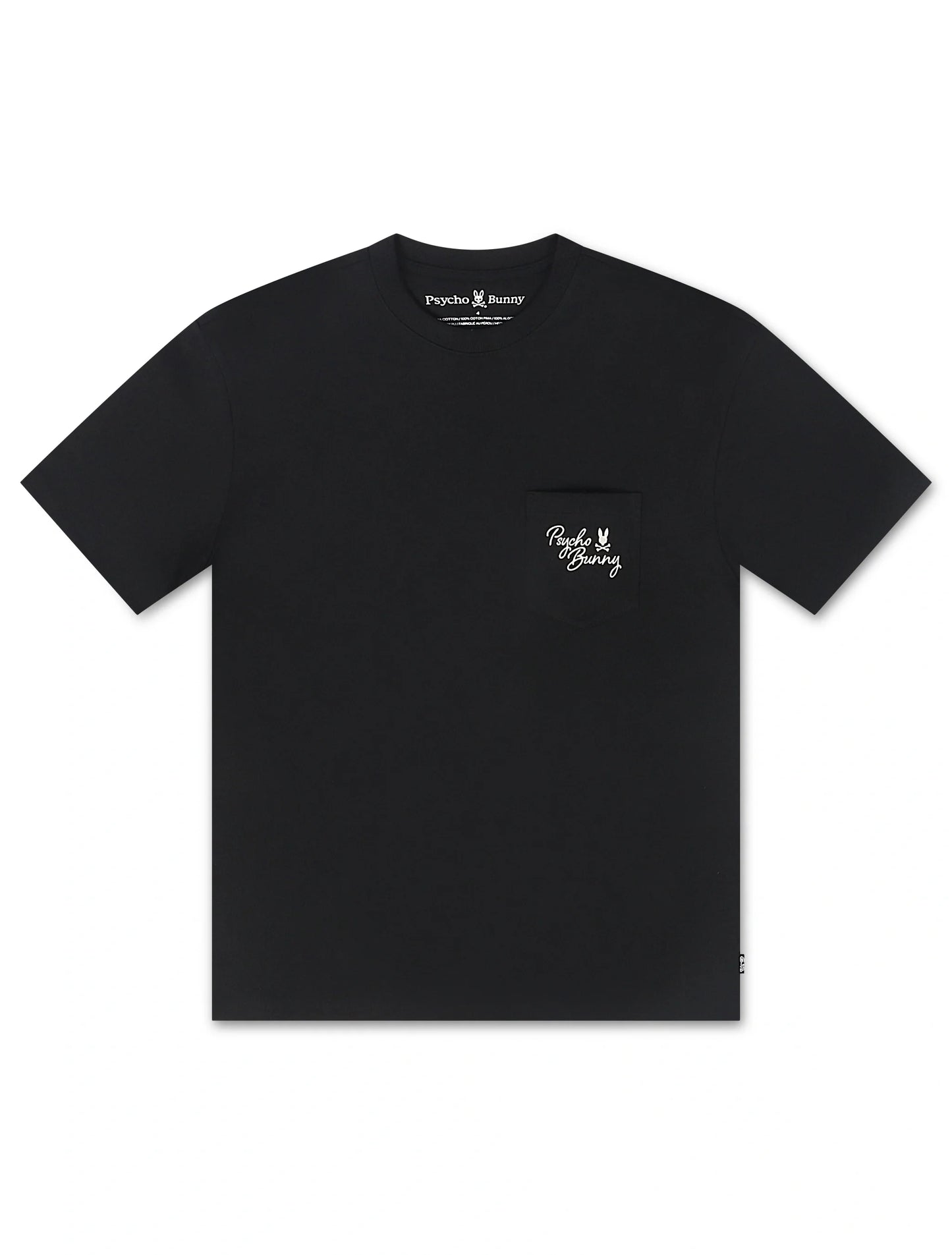Psycho Bunny Desert Relaxed Pocket Tee - Black Denim Exchange