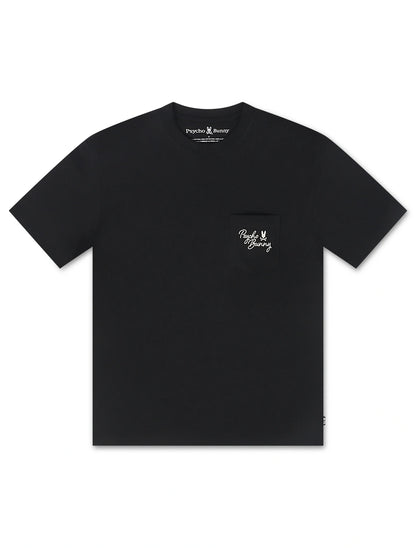 Psycho Bunny Desert Relaxed Pocket Tee - Black Denim Exchange