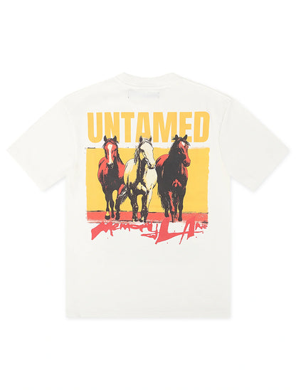 Memory Lane Untamed Tee - Antique White Denim Exchange