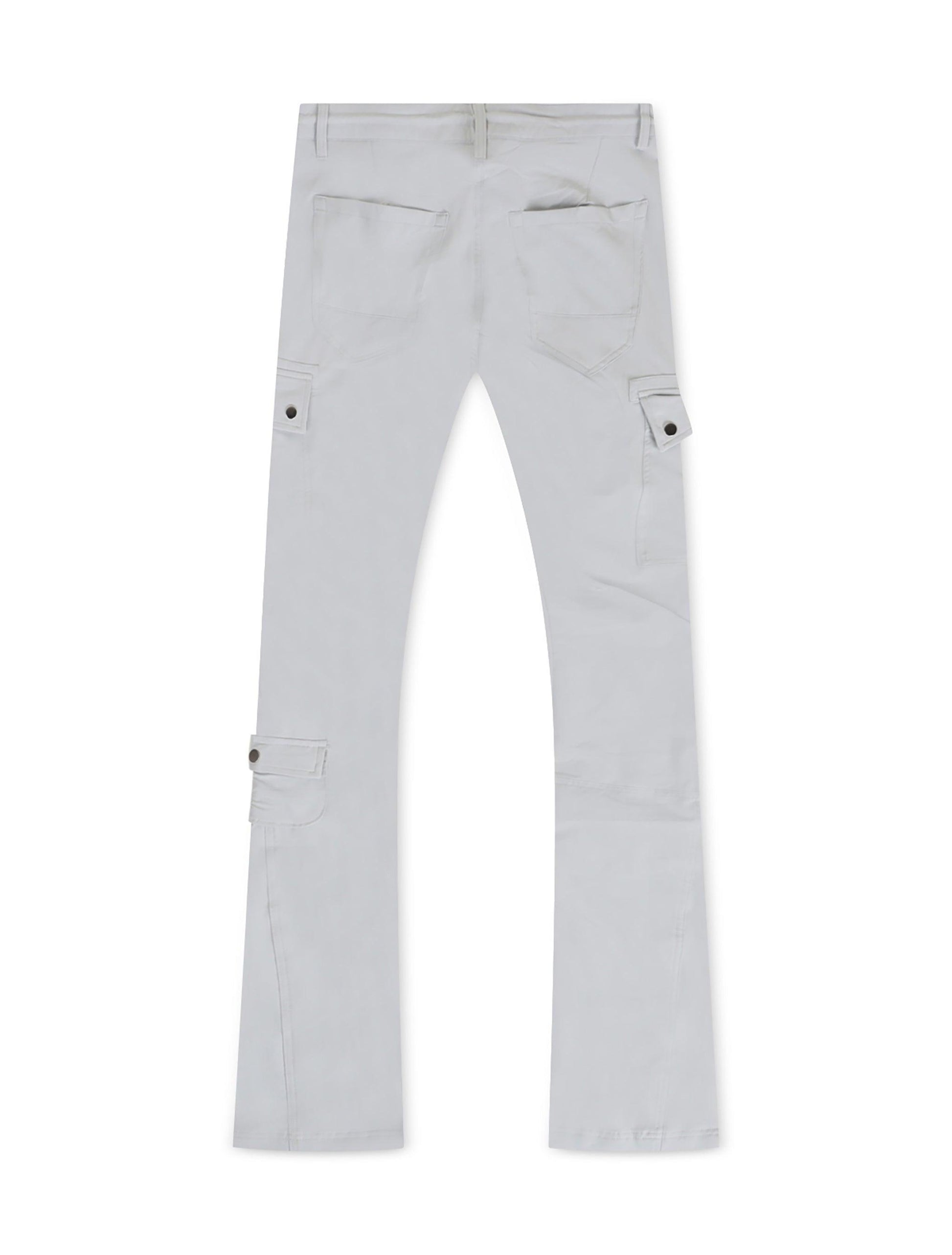 Jordan Craig Stacked Rodeo Polyester Cargo Pants - Grey Denim Exchange