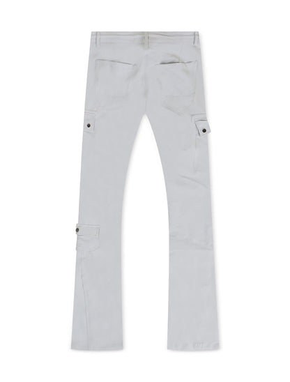 Jordan Craig Stacked Rodeo Polyester Cargo Pants - Grey Denim Exchange
