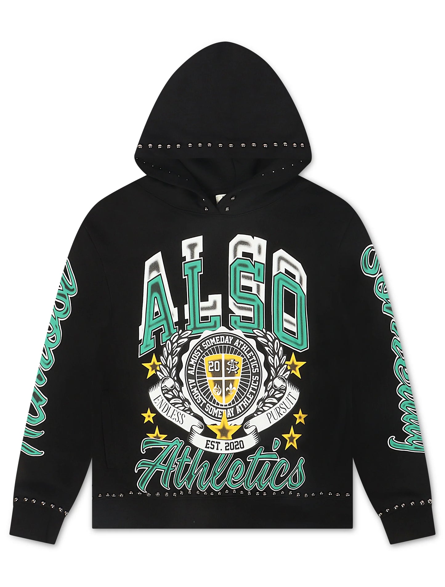 Almost Someday Also Athletics Hoodie - Black Denim Exchange