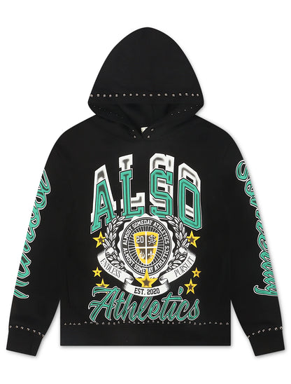 Almost Someday Also Athletics Hoodie - Black Denim Exchange