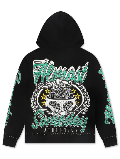 Almost Someday Also Athletics Hoodie - Black Denim Exchange