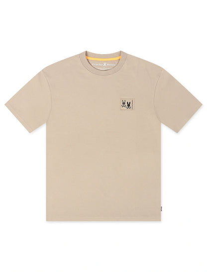Psycho Bunny Monroe Heavy Weight Relaxed Fit Tee - Stone Denim Exchange