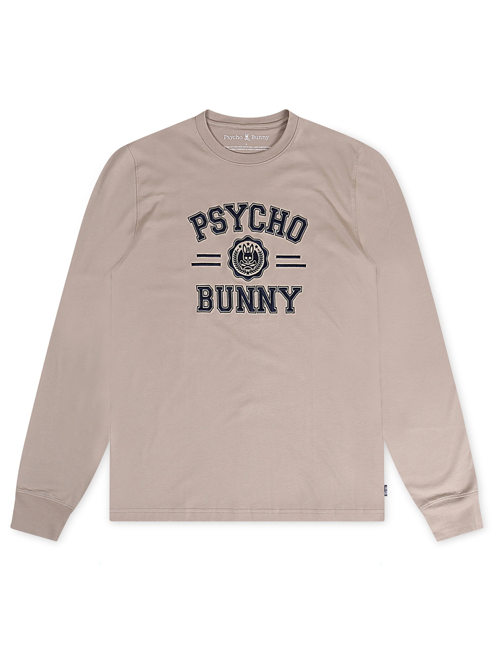Psycho Bunny Mens London Graphic Long Sleeve - Stone Denim Exchange