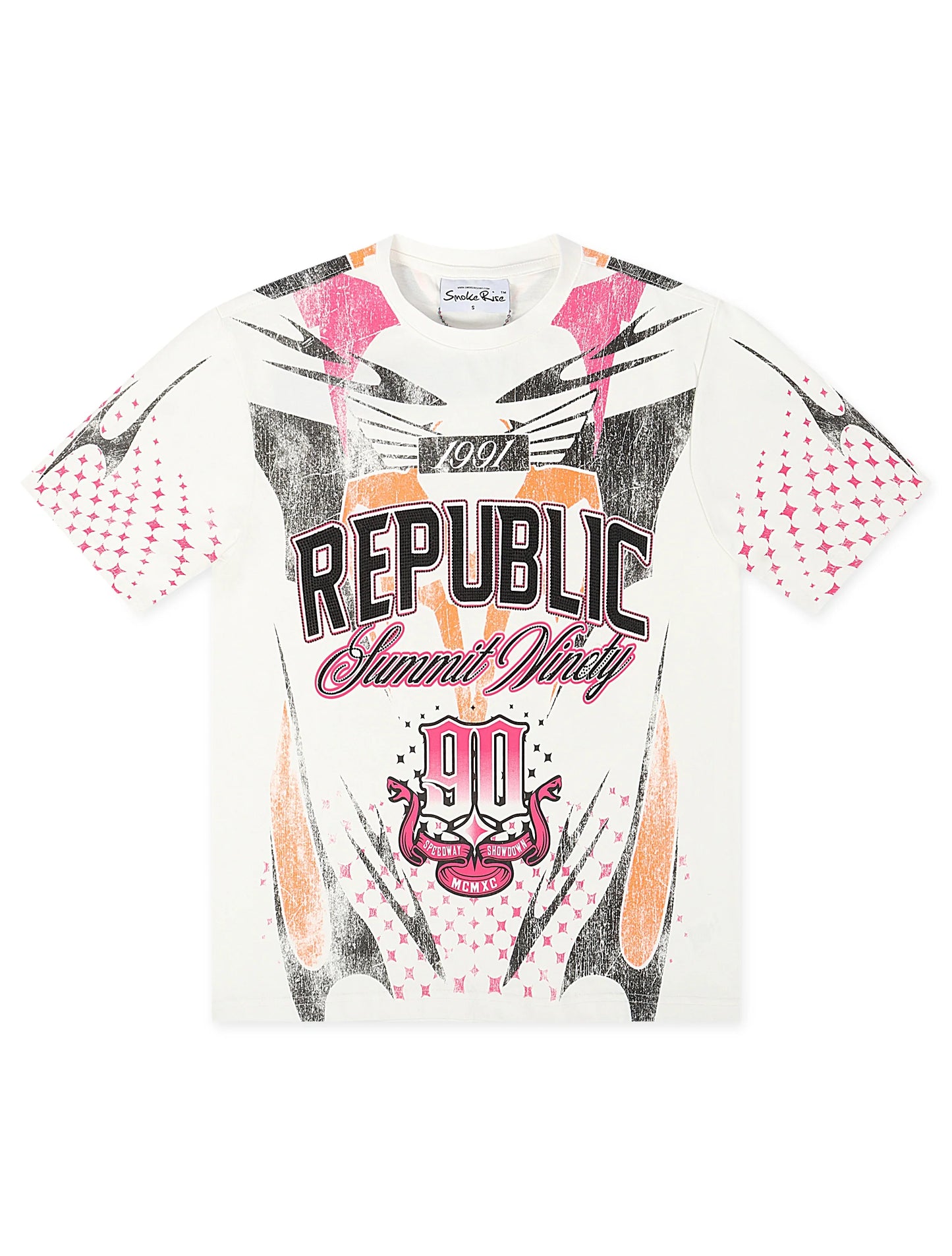 Smoke Rise Republic Tee - Lilac Rose Denim Exchange