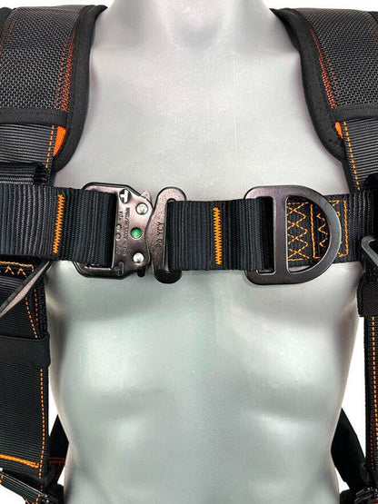 Frontline 105CFTB Combat Vest Style Harness with Front Side D-Rings and Suspension Trauma Straps 2X/3X VM Hardware