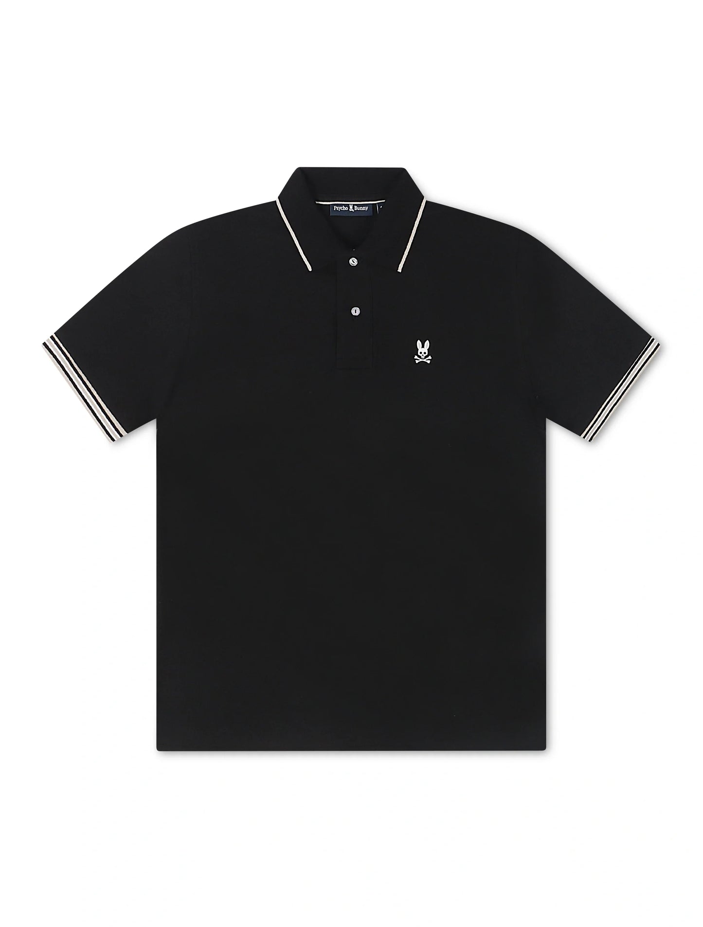 Psycho Bunny Cambridge Pique Polo - Black Denim Exchange