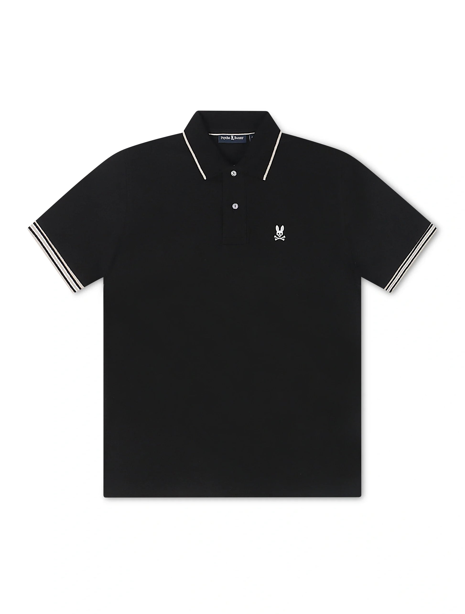 Psycho Bunny Cambridge Pique Polo - Black Denim Exchange
