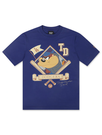 New Era LA Dodgers Tasmanian Devil Tee - Blue Denim Exchange