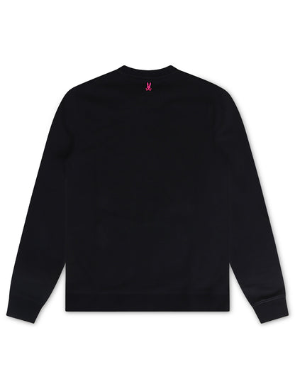 Psycho Bunny Mens London Graphic Long Sleeve - Black Denim Exchange