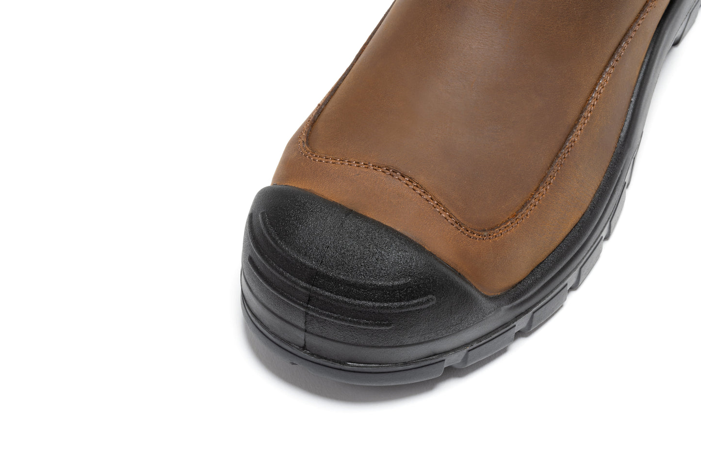 ROCKROOSTER Woodland Brown 6 inch Composite Toe Pull-on Leather Work Boots AK664 Rock Rooster Footwear Inc