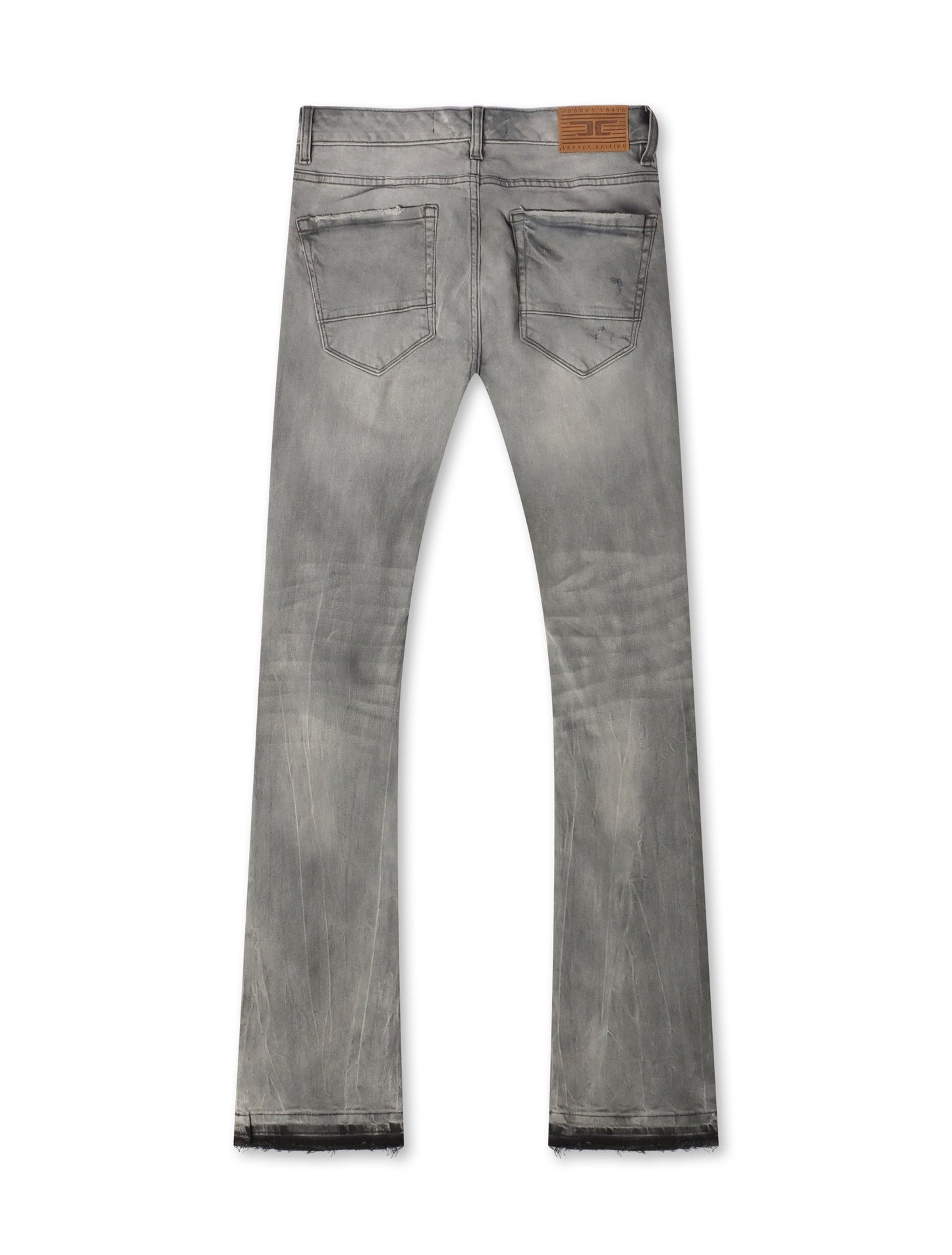 Jordan Craig Stacked Shredded Jeans - Smoked Gray Denim Exchange