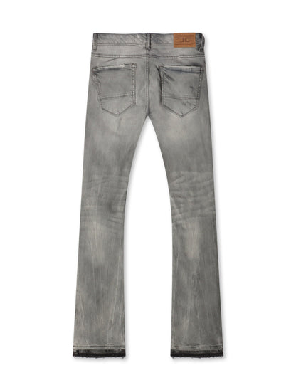 Jordan Craig Stacked Shredded Jeans - Smoked Gray Denim Exchange
