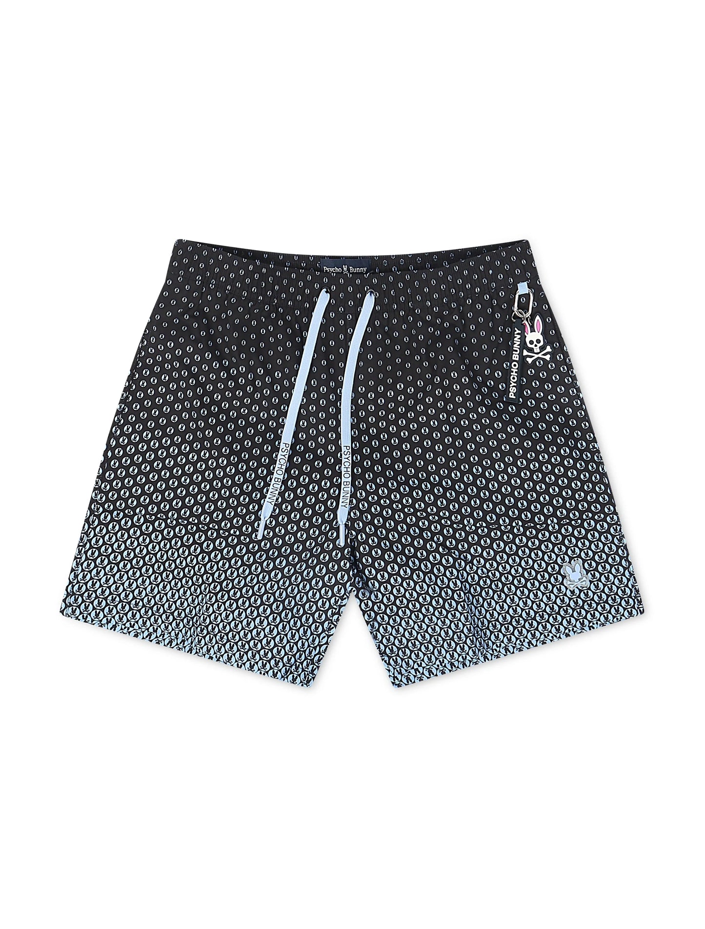 Psycho Bunny Bendigo All Over Print Swim Shorts - Evening Blue Denim Exchange