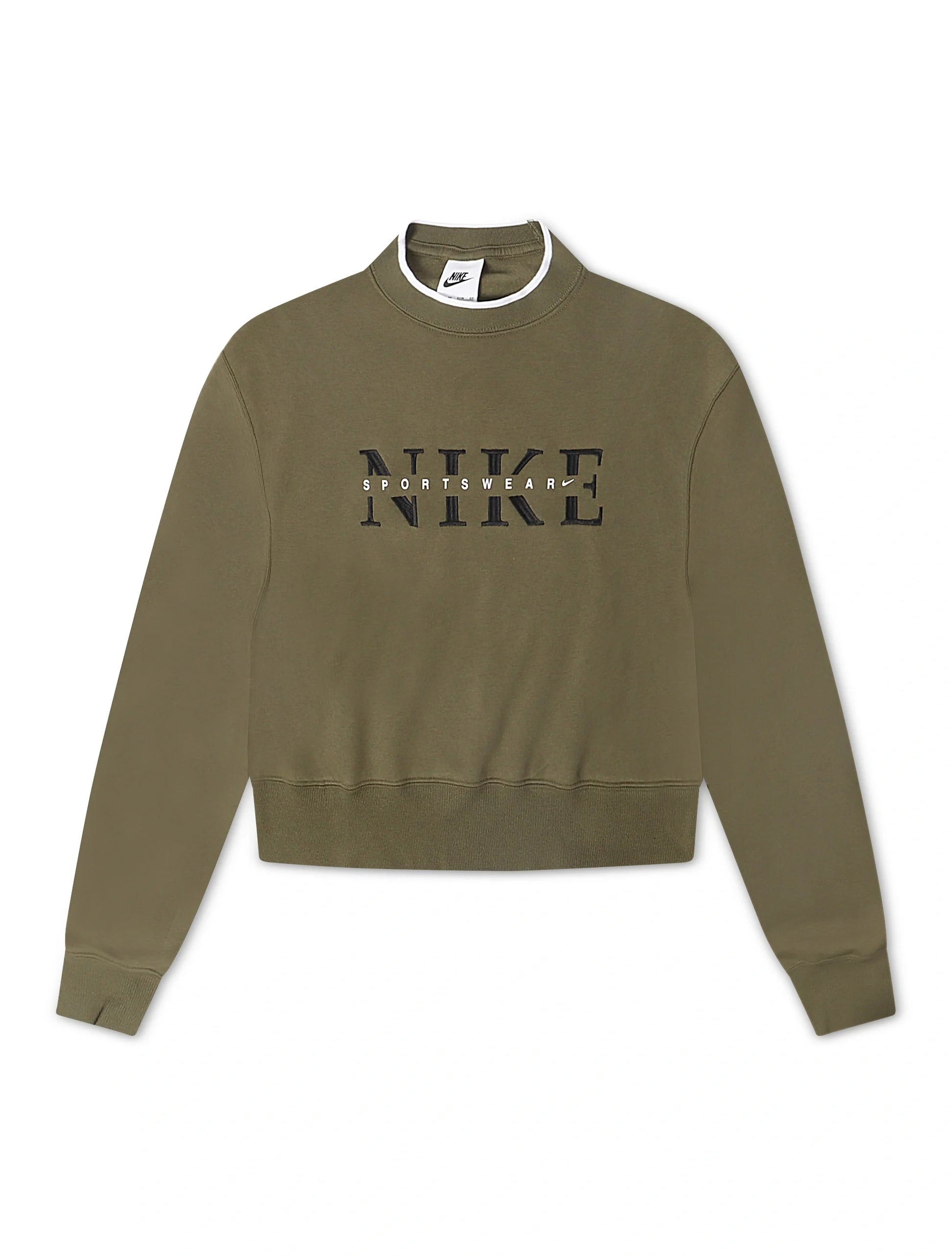 Nike Womens Phoenix Oversized Crewneck - Medium Olive Denim Exchange