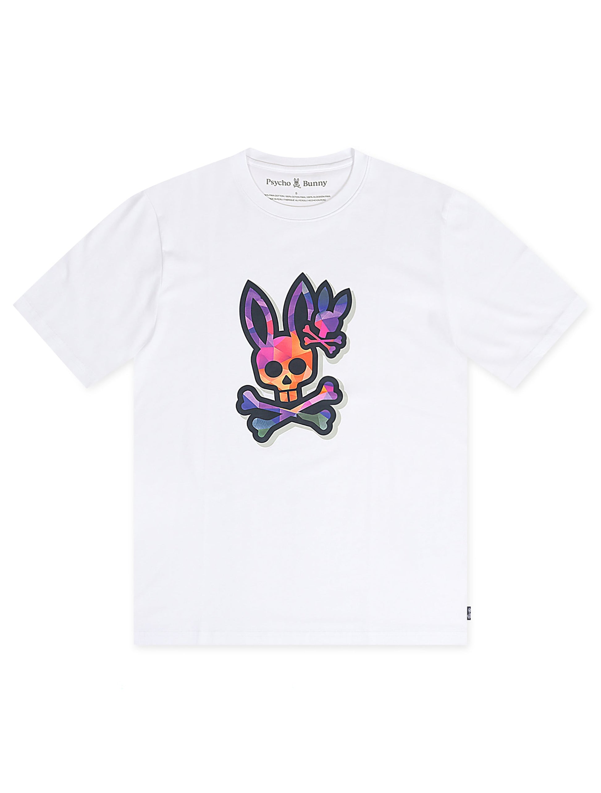 Psycho Bunny Randolph Tee - White Denim Exchange