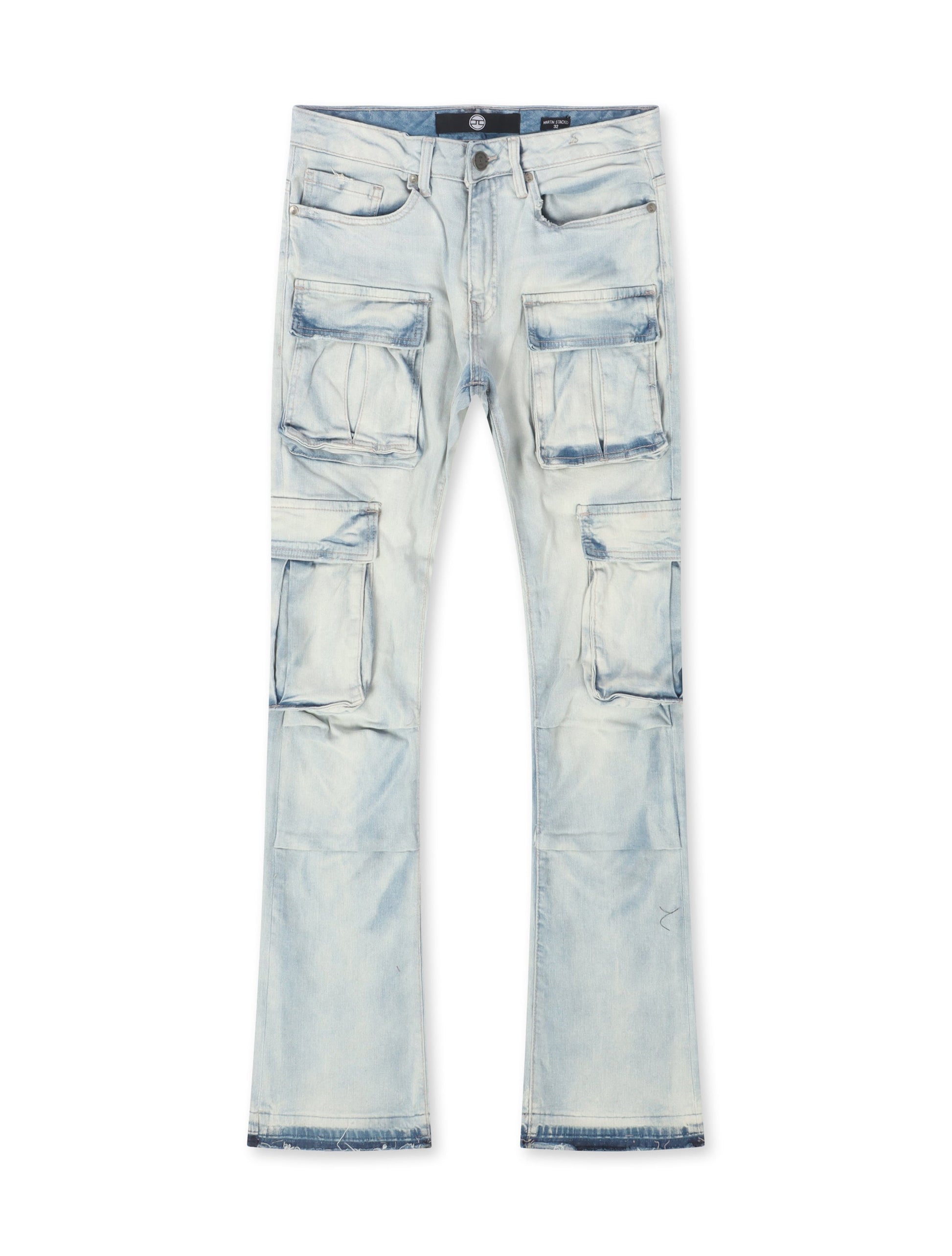 Jordan Craig Cargo Stacked Jean - Iced White Denim Exchange