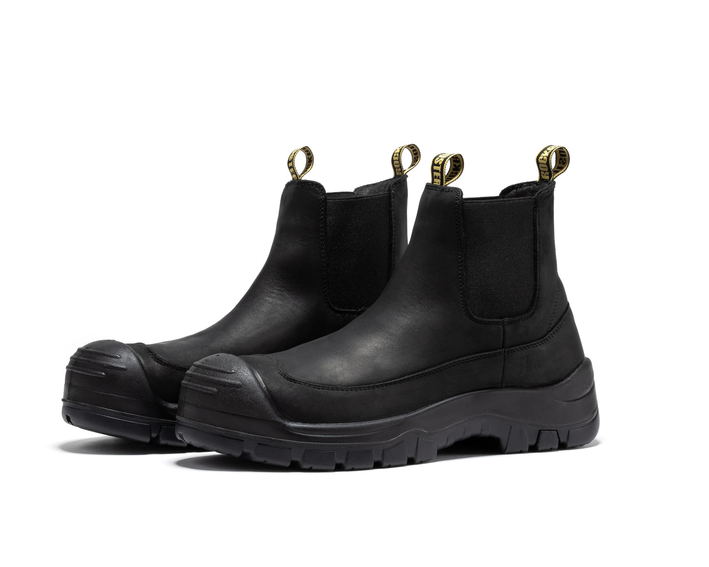 ROCKROOSTER Woodland Brown 6 inch Composite Toe Pull-on Leather Work Boots AK664 Rock Rooster Footwear Inc