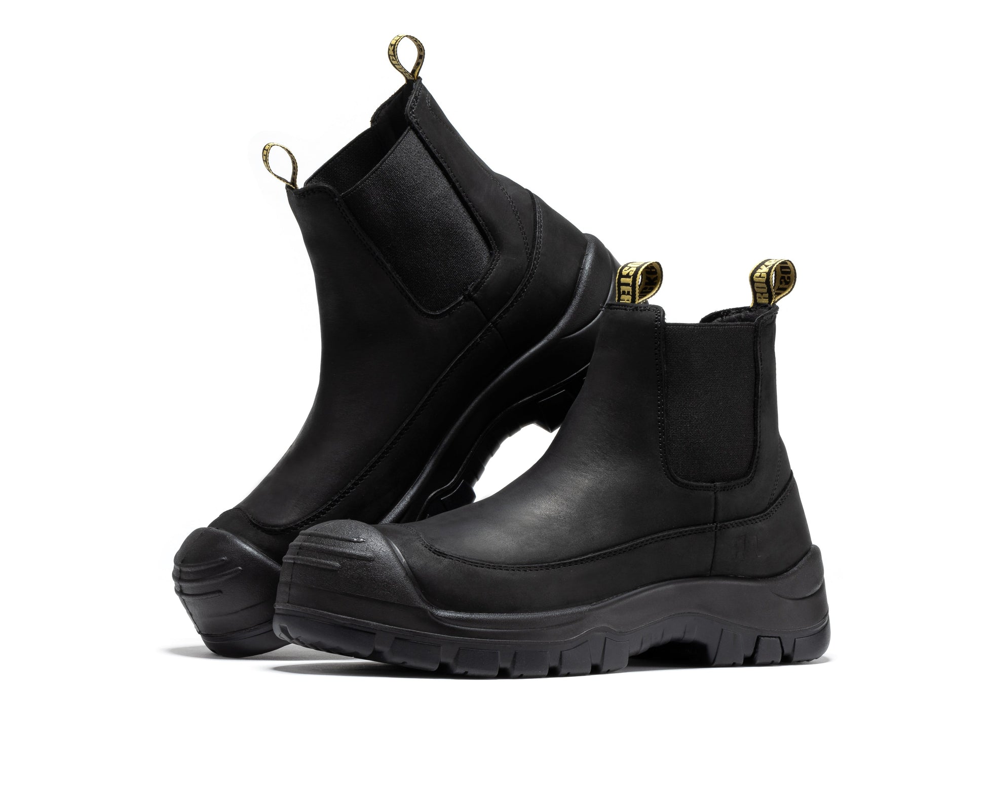 ROCKROOSTER Woodland Brown 6 inch Composite Toe Pull-on Leather Work Boots AK664 Rock Rooster Footwear Inc