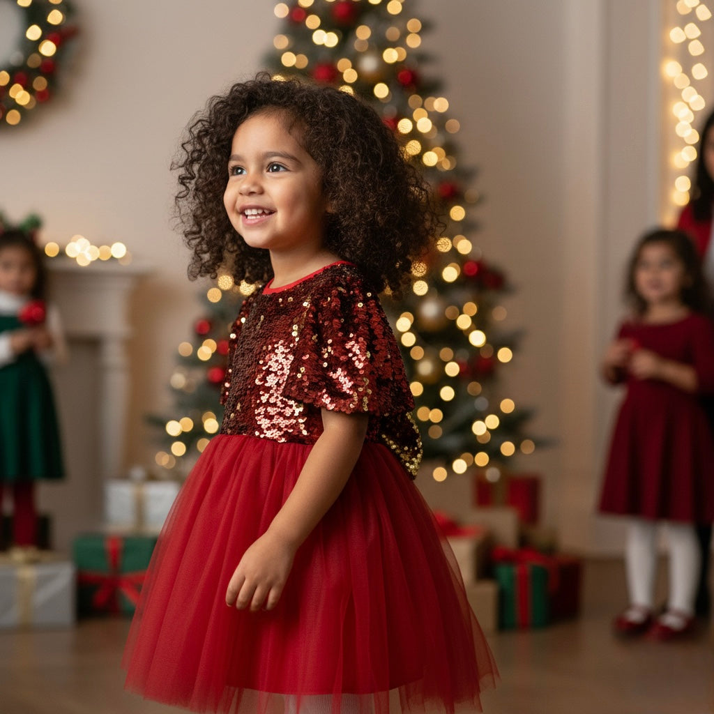 Scarlett Sequin Tulle Dress Honey and Hive