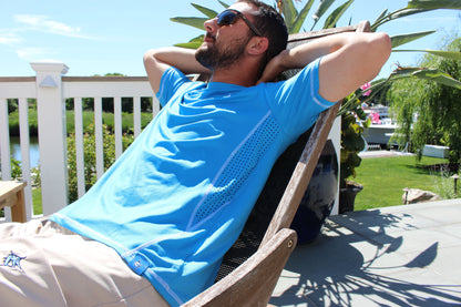 Grander Short Sleeve Performance Tee White Water Life