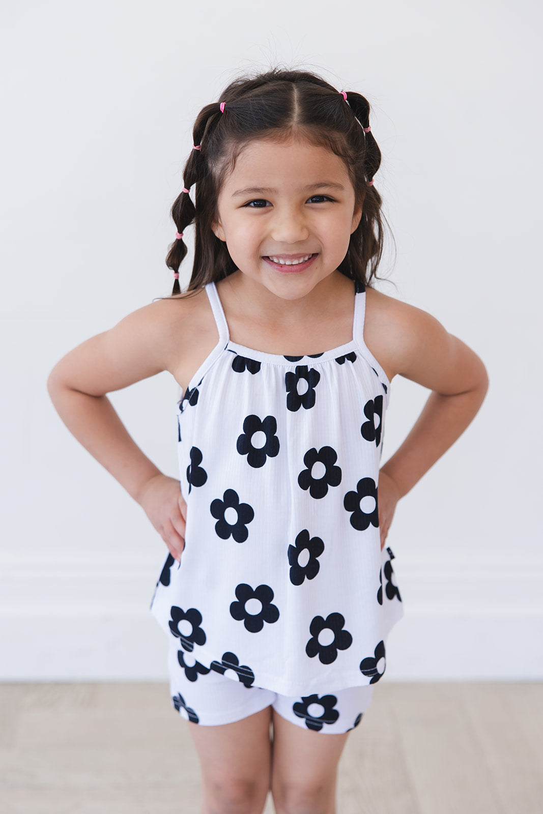 Presley (ribbed) - Tank Short Set Blush Lotus