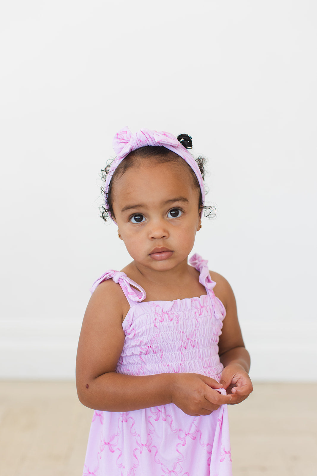 Emeryn - Smocked Diaper Dress Set Blush Lotus