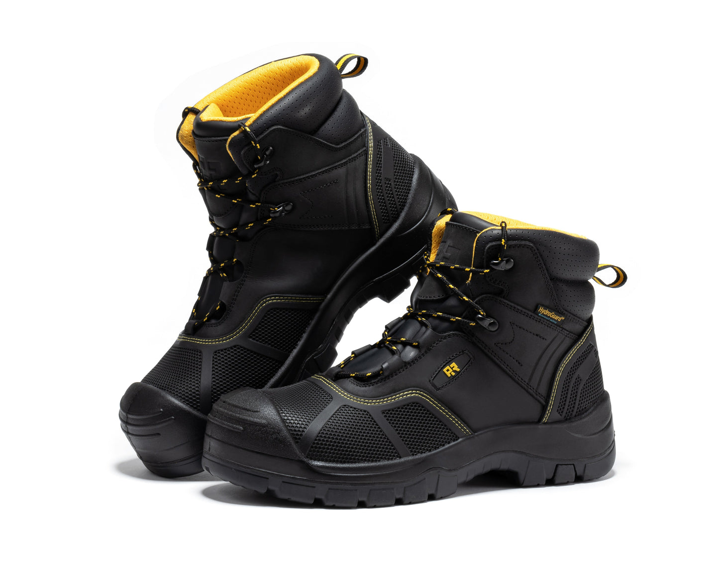 ROCKROOSTER Woodland Black 6 inch Waterproof Composite Toe Leather Work Boots AK663 Rock Rooster Footwear Inc