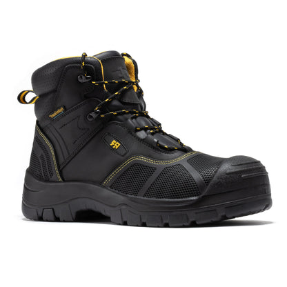 ROCKROOSTER Woodland Black 6 inch Waterproof Composite Toe Leather Work Boots AK663 Rock Rooster Footwear Inc