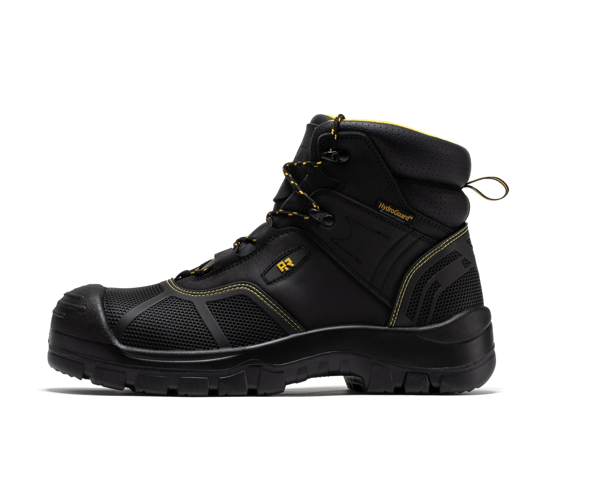 ROCKROOSTER Woodland Black 6 inch Waterproof Composite Toe Leather Work Boots AK663 Rock Rooster Footwear Inc