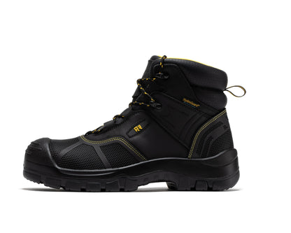 ROCKROOSTER Woodland Black 6 inch Waterproof Composite Toe Leather Work Boots AK663 Rock Rooster Footwear Inc