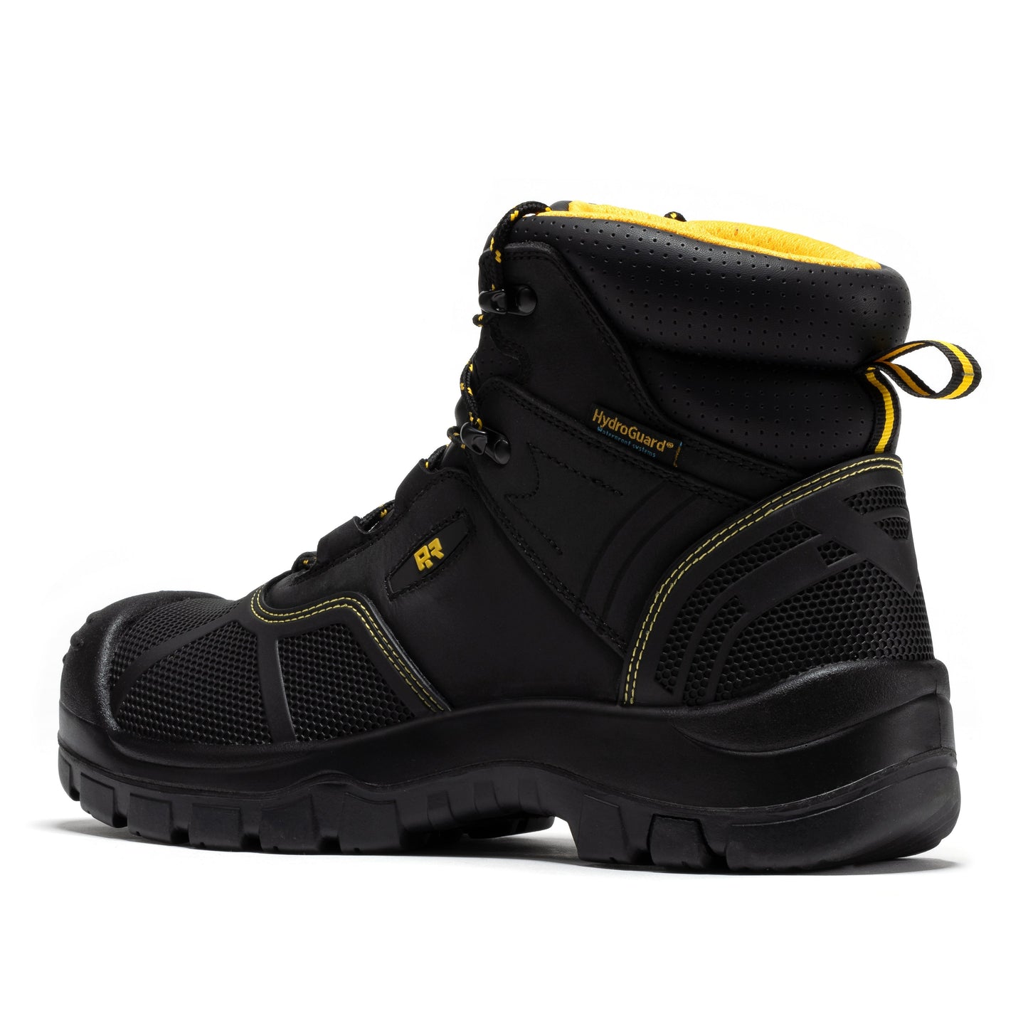 ROCKROOSTER Woodland Black 6 inch Waterproof Composite Toe Leather Work Boots AK663 Rock Rooster Footwear Inc