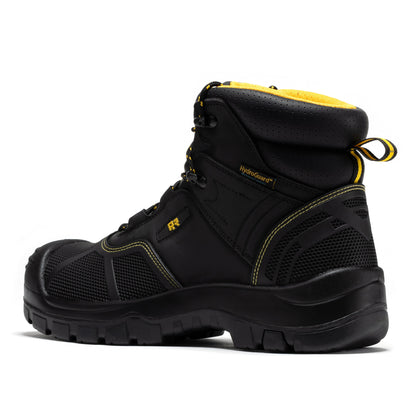 ROCKROOSTER Woodland Black 6 inch Waterproof Composite Toe Leather Work Boots AK663 Rock Rooster Footwear Inc
