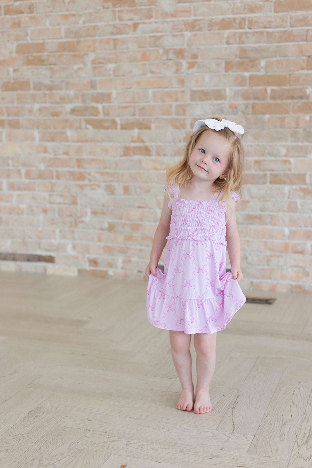 Emeryn - Smocked Dress Blush Lotus