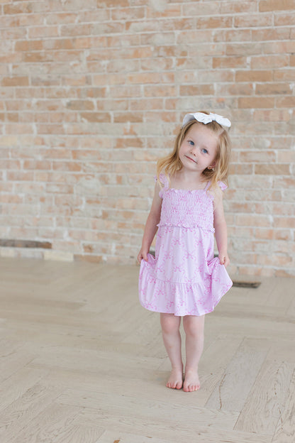 Emeryn - Smocked Dress Blush Lotus