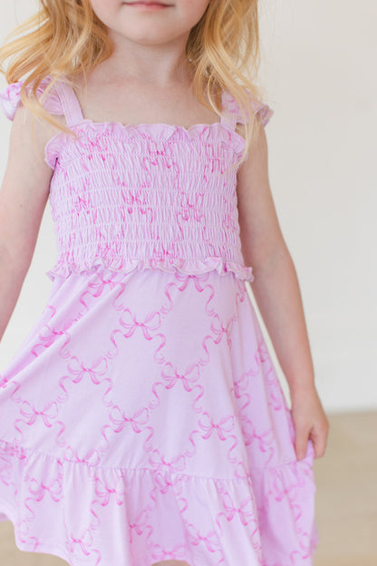 Emeryn - Smocked Dress Blush Lotus