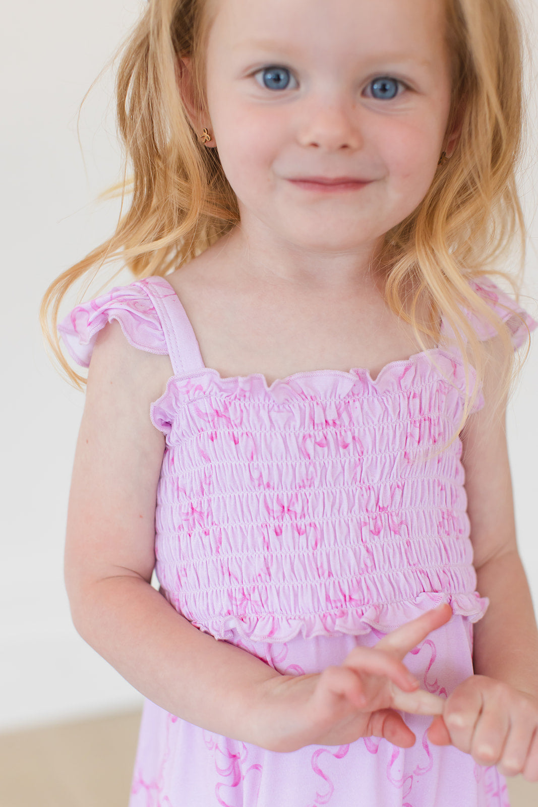 Emeryn - Smocked Dress Blush Lotus