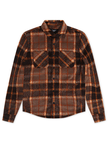 Jordan Craig Kids Graffiti Shirt Jacket - Brown Denim Exchange
