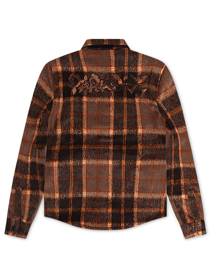 Jordan Craig Kids Graffiti Shirt Jacket - Brown Denim Exchange