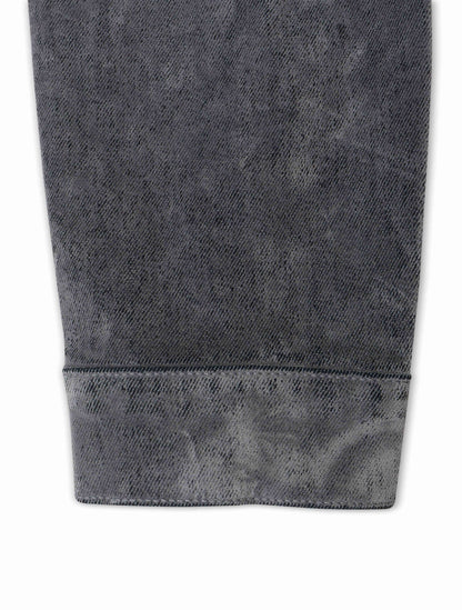 Vicious Denim Velvet Coated Denim Jacket - Grey Denim Exchange