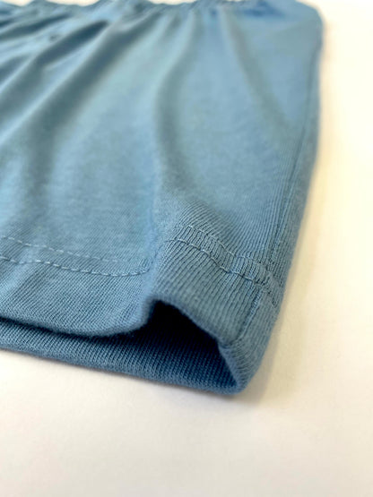 Men's Bamboo Viscose/Cotton Boxer Style Underwear Steel Blue Color - 3-pack