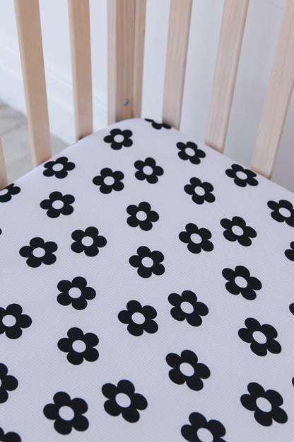 Presley (ribbed) - Crib Sheet Blush Lotus
