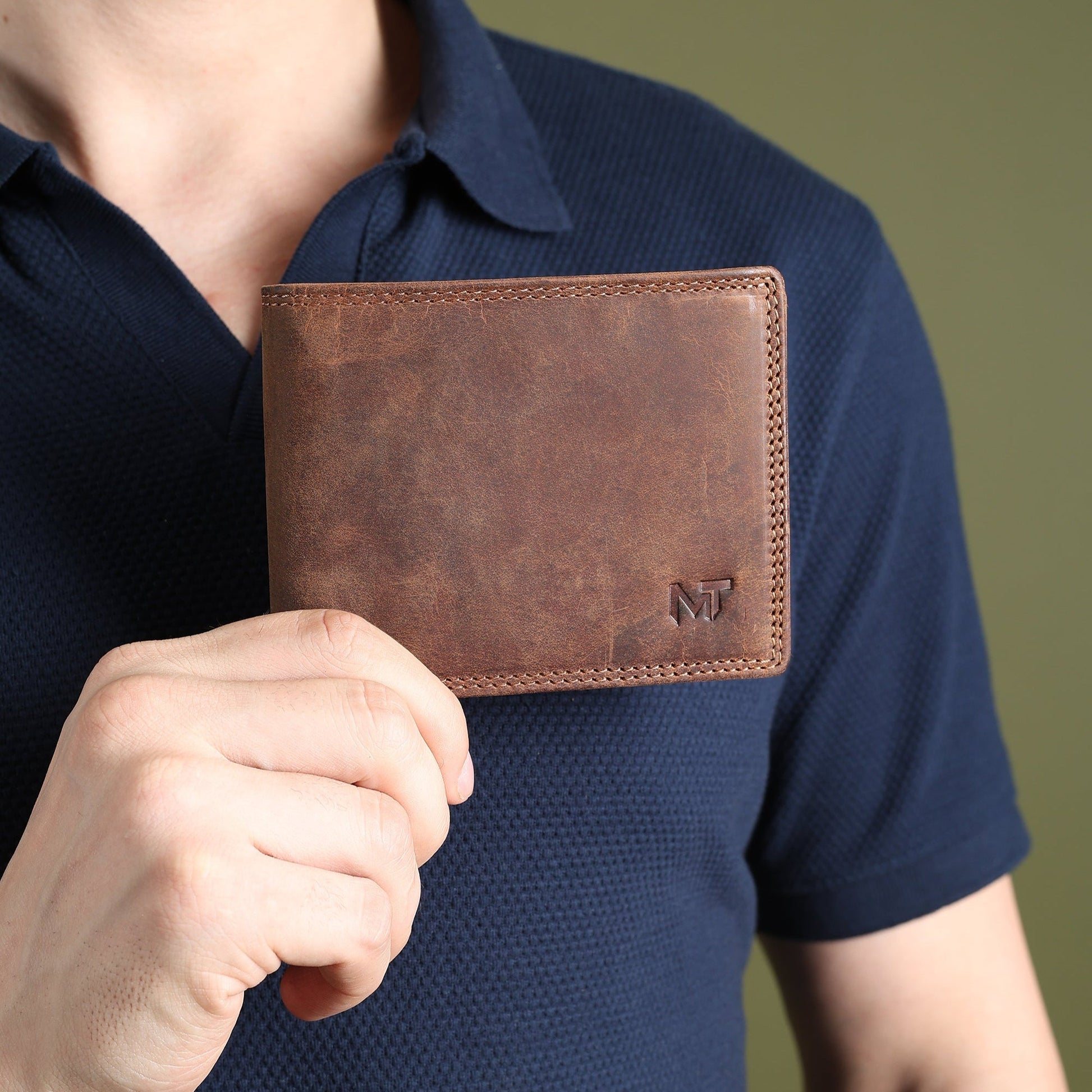 Buffalo Leather Men's Wallet - Hunter Classy Leather Bags