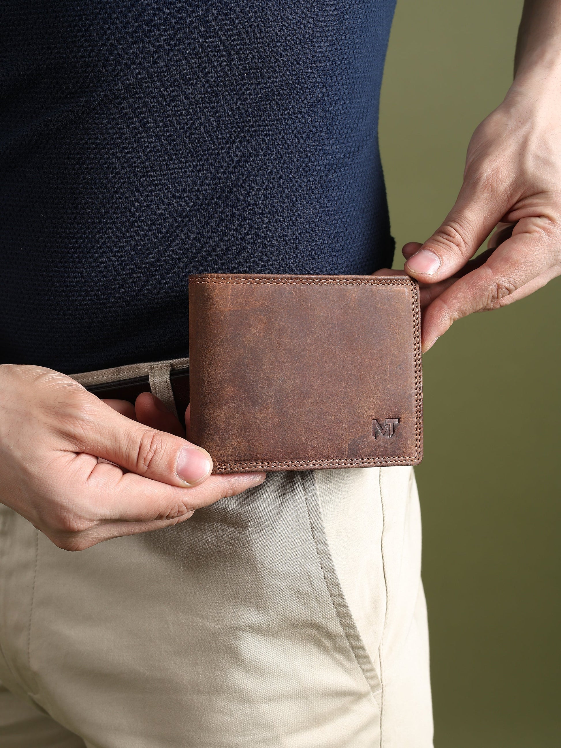 Buffalo Leather Men's Wallet - Hunter Classy Leather Bags